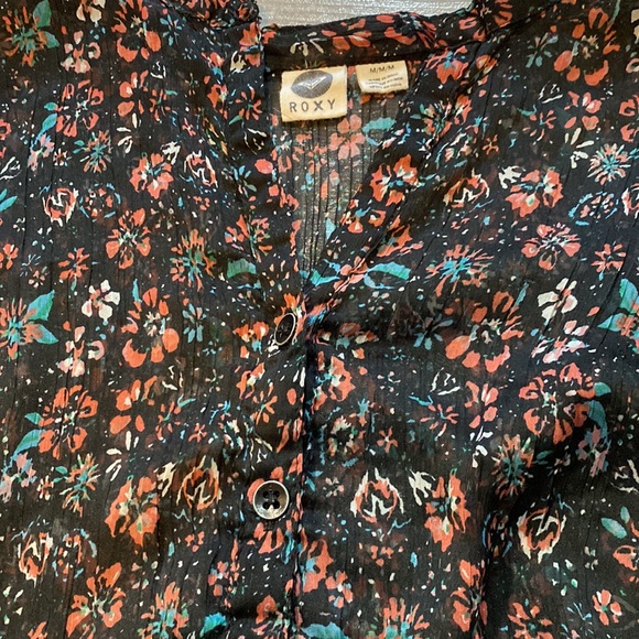 3for$20 Roxy | Size:M flower print tops SzM - Picture 3 of 6